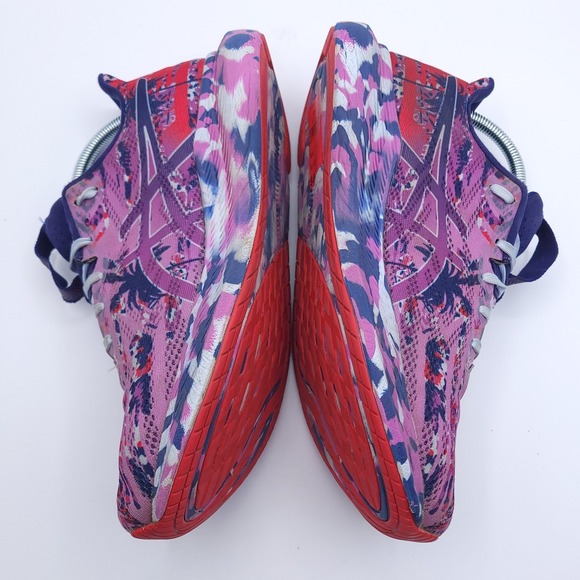 ASICS Noosa Tri 14 Shoes Womenss 10 Purple Pink Red Tropical Running 1012B208 - Picture 11 of 12